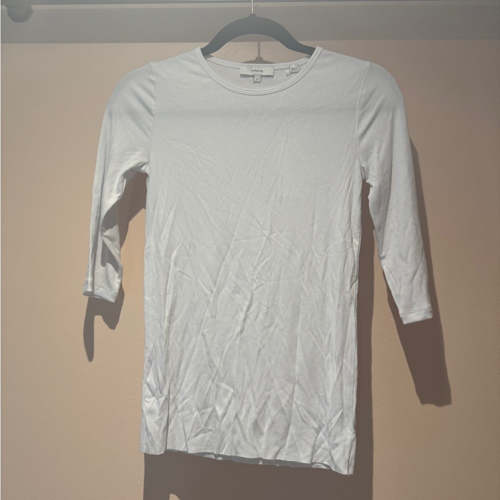 Vince crewneck ribbed tshirt